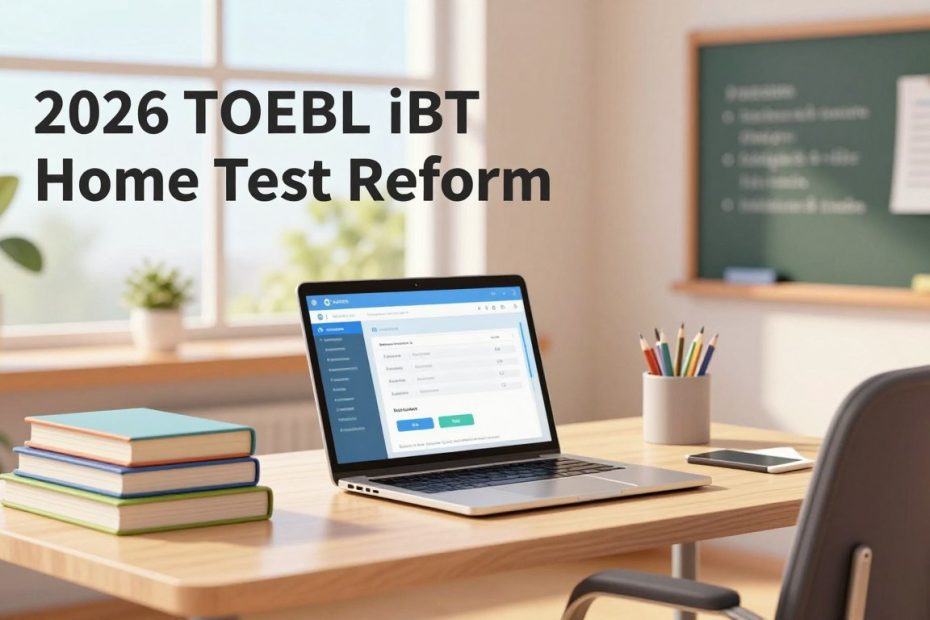 2026 TOEFL iBT Home Test Reform