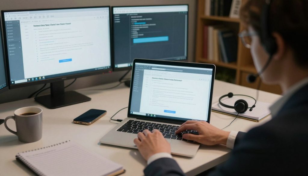 technical troubleshooting during test