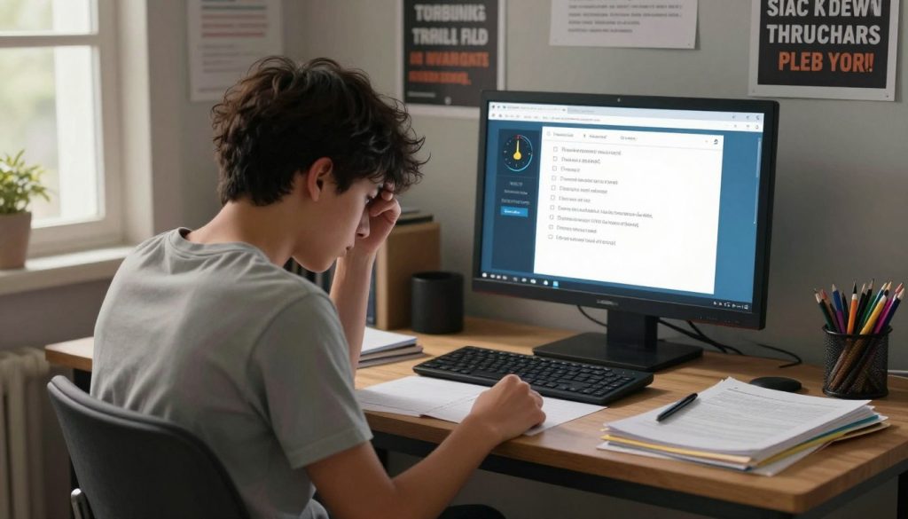 Challenges faced by students in online exams test takers for online classes