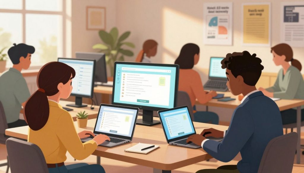Testhelper support for students in online exams test takers for online classes