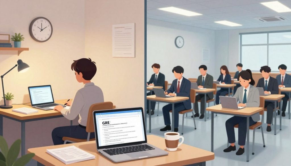 taking the gre from home
